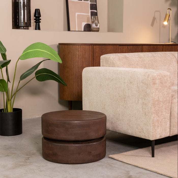 LABEL51 Salontafel Milly - Espresso - Mangohout - 50 cm-Salontafels-LABEL51