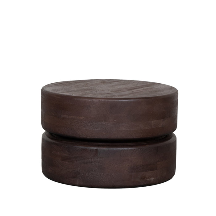 LABEL51 Salontafel Milly - Espresso - Mangohout - 50 cm-Salontafels-LABEL51