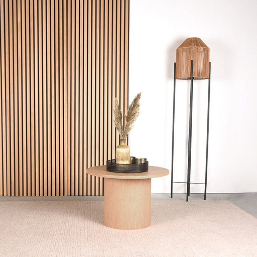 LABEL51 Salontafel Oliva - Naturel - Eiken - 60 cm - Rond-Salontafels-LABEL51