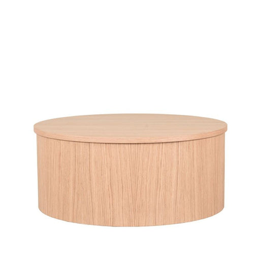 LABEL51 Salontafel Oliva - Naturel - Eiken - 60 cm - Rond-Salontafels-LABEL51