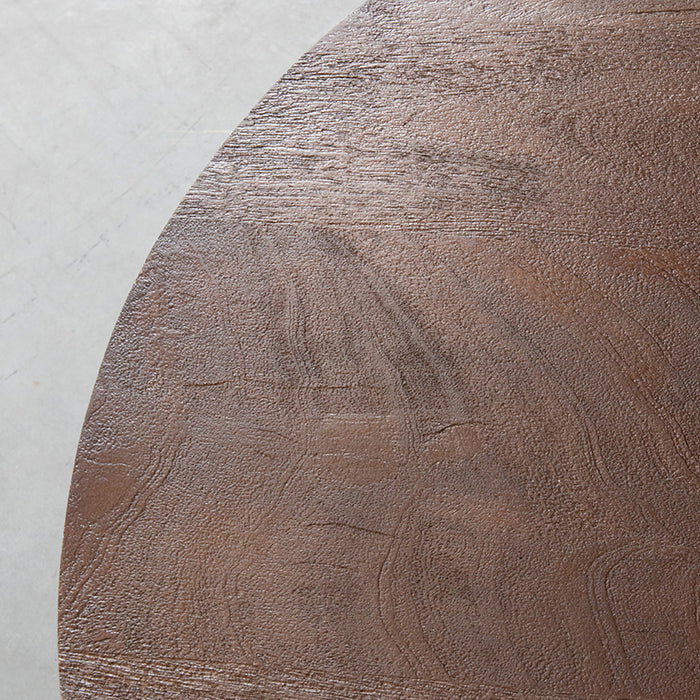 LABEL51 Coffee Table Otis Espresso Mango Wood 80 cm Round 80x80x43 cm