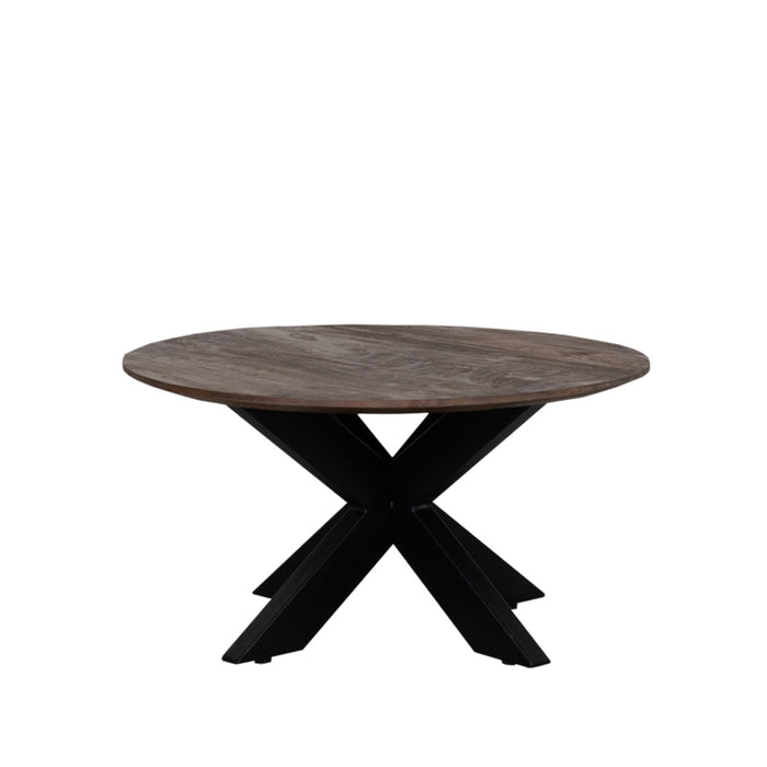 LABEL51 Salontafel Otis Espresso Mangohout 80 cm Rond 80x80x43 cm-Salontafels-LABEL51