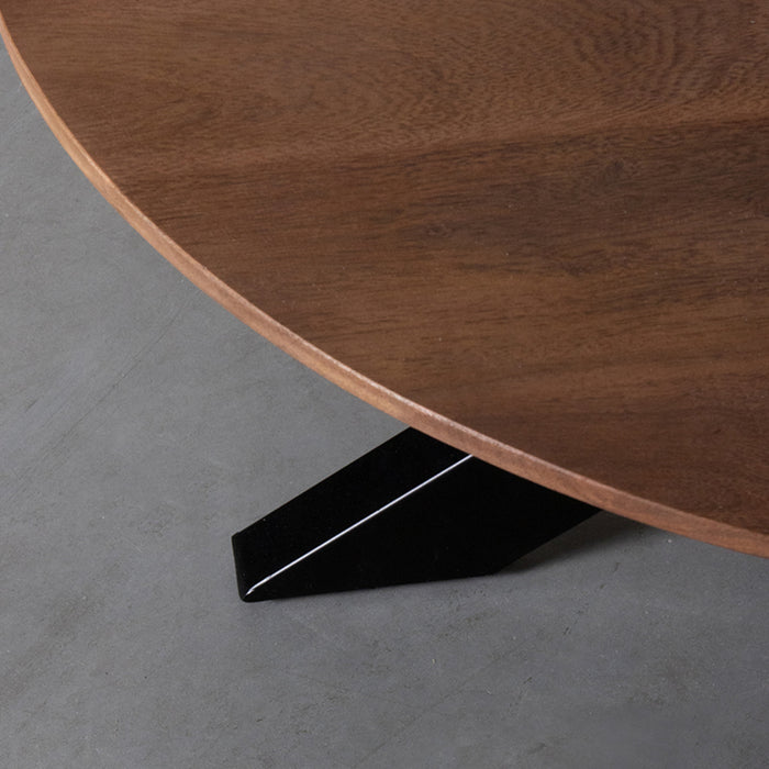 LABEL51 Salontafel Otis - Nature - Mangohout - 80 cm - Rond-Salontafels-LABEL51