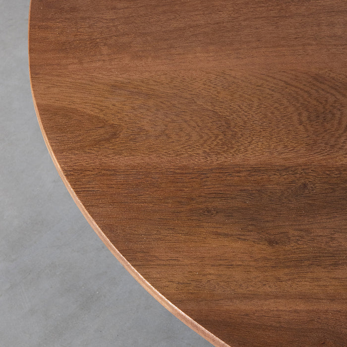 LABEL51 Salontafel Otis Nature Smooth mangohout 80 cm rond 80x80x43 cm