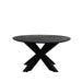 LABEL51 Salontafel Otis Zwart Mangohout 80 cm Rond 80x80x43 cm-Salontafels-LABEL51