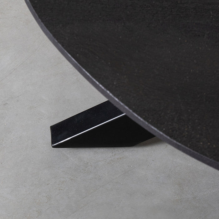 LABEL51 Salontafel Otis - Zwart - Mangohout - 80 cm - Rond-Salontafels-LABEL51