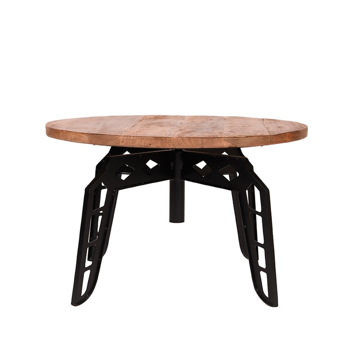 LABEL51 Salontafel Pebble Rough Mangohout 80 cm Rond 80x80x49 cm-Salontafels-LABEL51