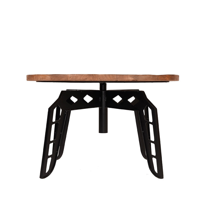 LABEL51 Salontafel Pebble Rough Mangohout 80 cm Rond 80x80x49 cm-Salontafels-LABEL51