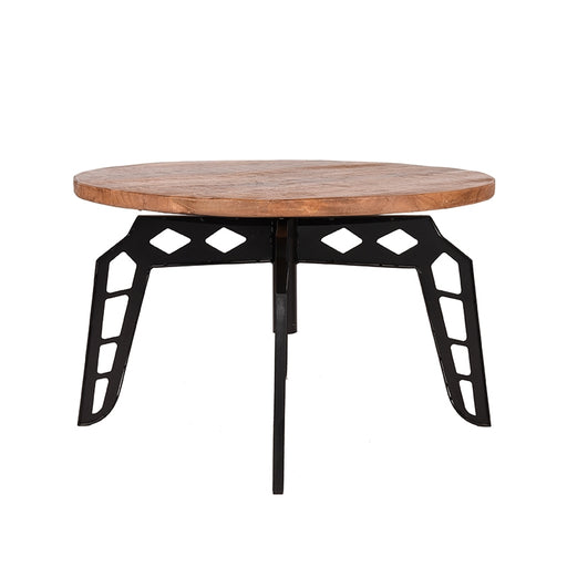 LABEL51 Salontafel Pebble - Rough - Mangohout - 80 cm - Rond-Salontafels-LABEL51