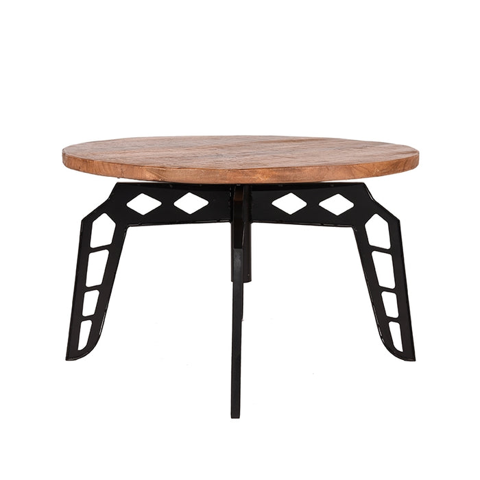 LABEL51 Salontafel Pebble - Rough - Mangohout - 80 cm - Rond-Salontafels-LABEL51