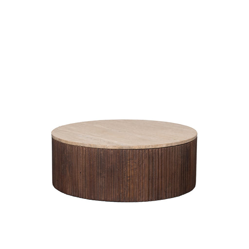LABEL51 Salontafel Ribble Travertin 70x70x25 cm-Salontafels-LABEL51