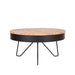 LABEL51 Salontafel Saran Mangohout Zwart Rond 80 cm-Salontafels-LABEL51