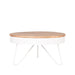 LABEL51 Salontafel Saran Wit Metaal 80 cm Rond 80x80x43 cm-Salontafels-LABEL51
