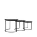 LABEL51 Salontafel Set Tres Zwart Metaal 55 cm 55x55x45 cm-Salontafels-LABEL51