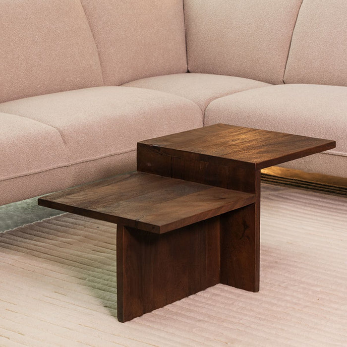 LABEL51 Salontafel Skip Espresso Mangohout 90 cm 90x50x40 cm-Salontafels-LABEL51
