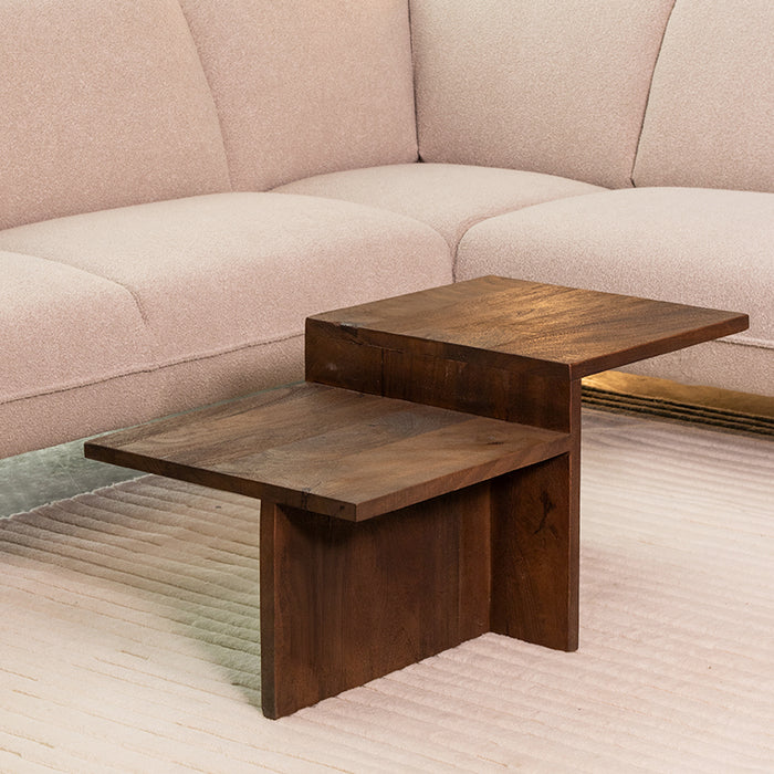LABEL51 Salontafel Skip Espresso Mangohout 90 cm 90x50x40 cm-Salontafels-LABEL51