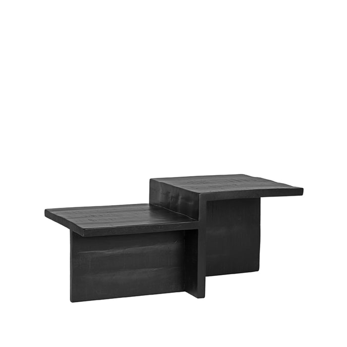 LABEL51 Salontafel Skip Zwart Mangohout 90 cm 90x50x40 cm-Salontafels-LABEL51