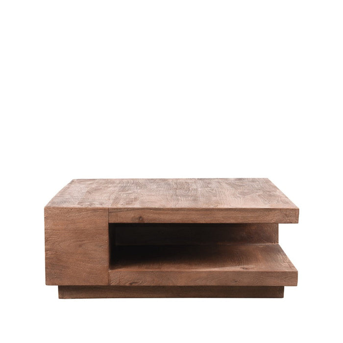 LABEL51 Salontafel Square - Espresso - Mangohout - 80 cm-Salontafels-LABEL51