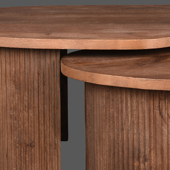 LABEL51 Salontafel Timon - Espresso - Mangohout - 100 cm-Salontafels-LABEL51