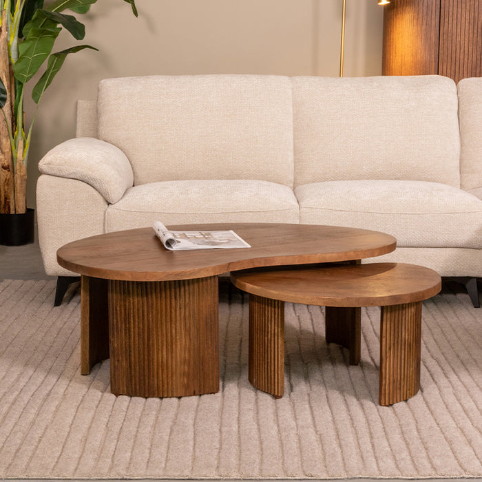 LABEL51 Salontafel Timon - Nature Smooth - Mangohout - 100 cm-Salontafels-LABEL51