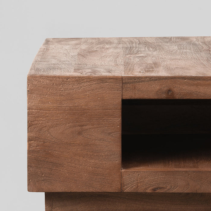 LABEL51 Salontafel Vierkant - Espresso - Mangohout-Salontafels-LABEL51