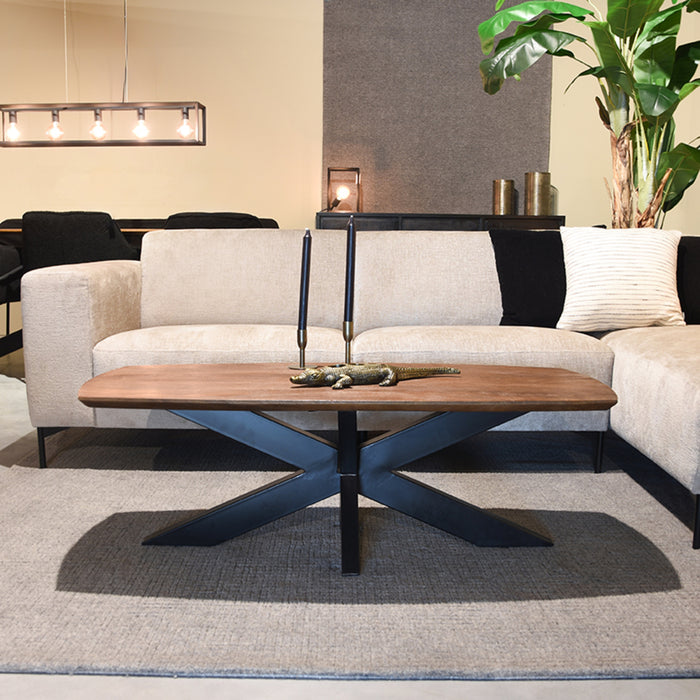 LABEL51 Salontafel Zane Espresso Mangohout 120 cm 120x56x40 cm-Salontafels-LABEL51