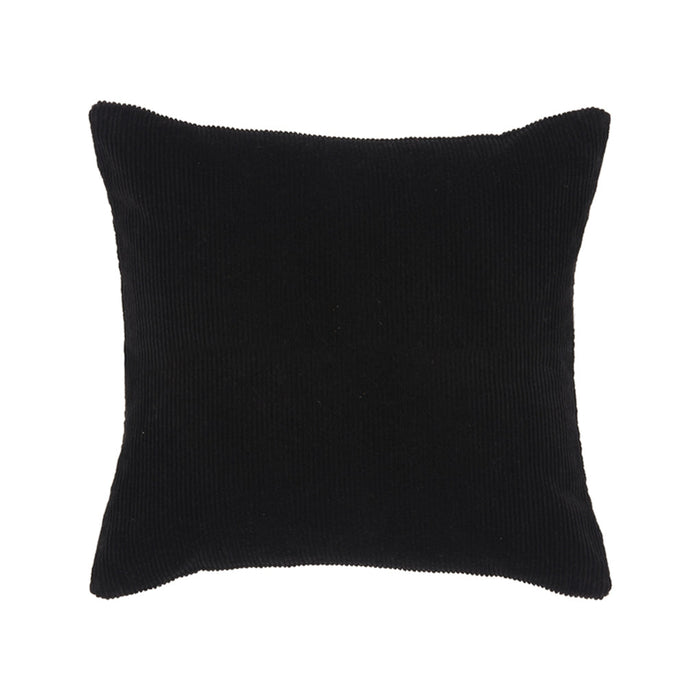 LABEL51 Sierkussen Rib - Zwart - Katoen - 45x45 cm-Kussens-LABEL51