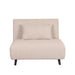 LABEL51 Slaapbank Single Naturel Boucle Single | Zwarte Poot 101x90x81 cm-Slaapbanken-LABEL51