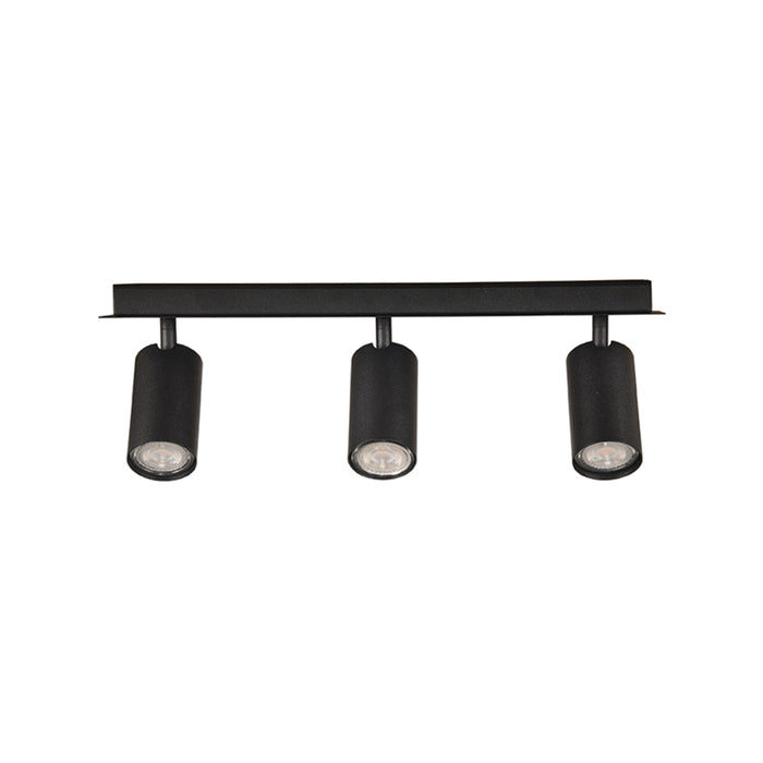 LABEL51 Spot Ferroli zwart metaal 3-lichts 45x15x15 cm