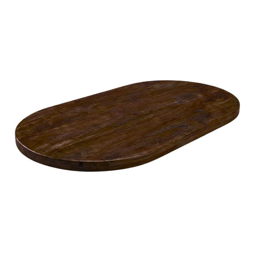 LABEL51 Tafelblad Halve Cirkel Espresso 220x100x5 cm-Tafelbladen-LABEL51