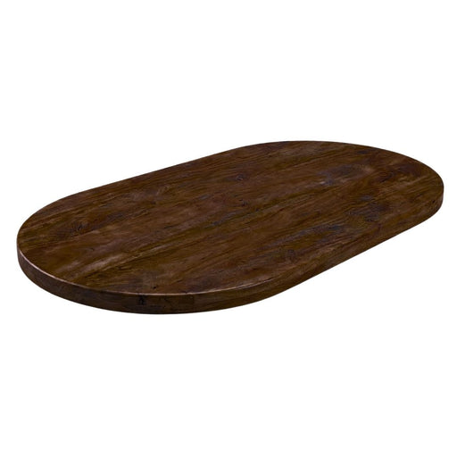 LABEL51 Tafelblad Halve Cirkel Espresso 240x100x5 cm-Tafelbladen-LABEL51
