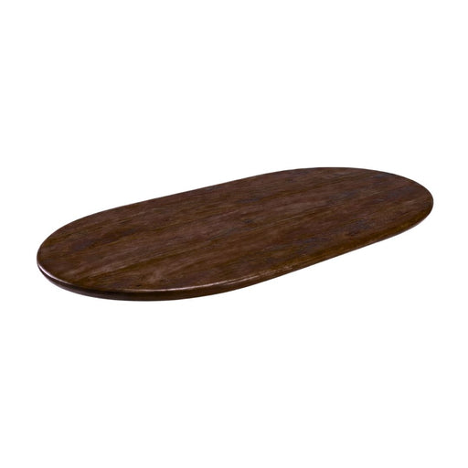 LABEL51 Tafelblad Halve Cirkel Mangohout Espresso 200x1 18094349-Tafelbladen-LABEL51