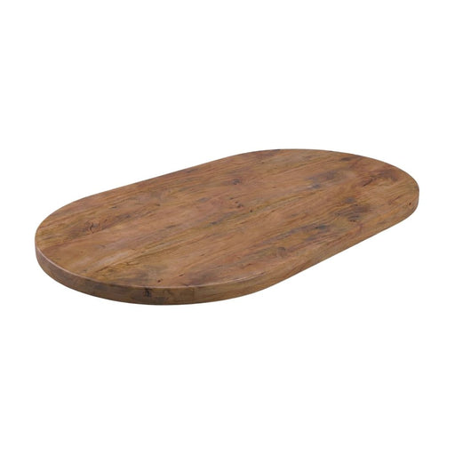LABEL51 Tafelblad Halve Cirkel Nature Smooth 200x100x5 cm-Tafelbladen-LABEL51