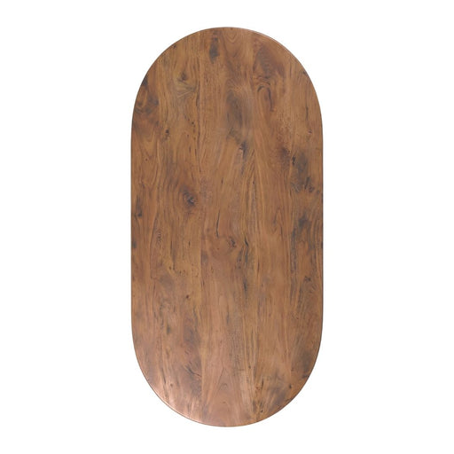 LABEL51 Tafelblad Halve Cirkel Nature Smooth 220x100x5 cm-Tafelbladen-LABEL51