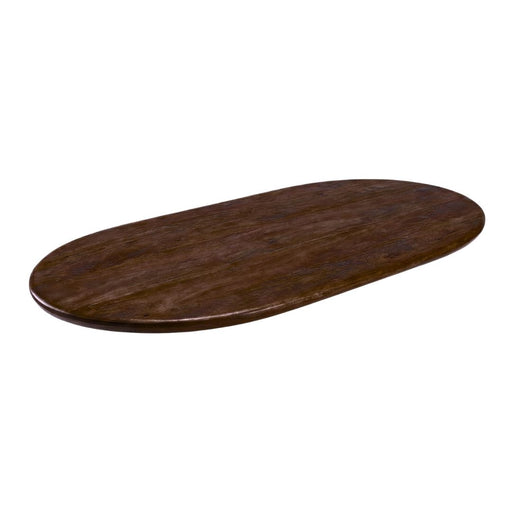 LABEL51 Tafelblad Halve Cirkel Sloppy Espresso 220x100x3 cm-Tafelbladen-LABEL51