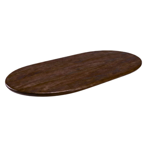 LABEL51 Tafelblad Halve Cirkel Sloppy Espresso 240x100x3 cm-Tafelbladen-LABEL51