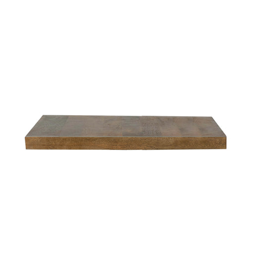 Rechthoekig LABEL51 tafelblad van 120x70x5 cm in glad afgewerkt nature smooth mangohout met strakke rechte randen.