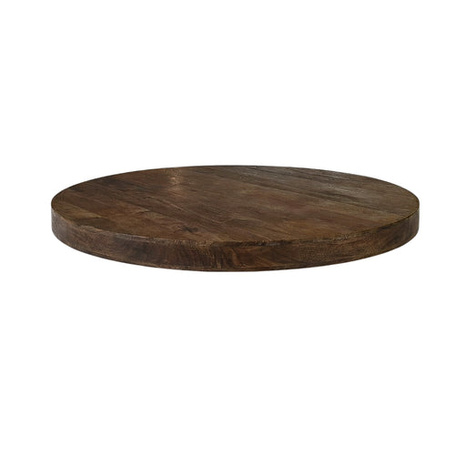 LABEL51 Tafelblad Rond Mangohout Espresso 130x130-Tafelbladen-LABEL51