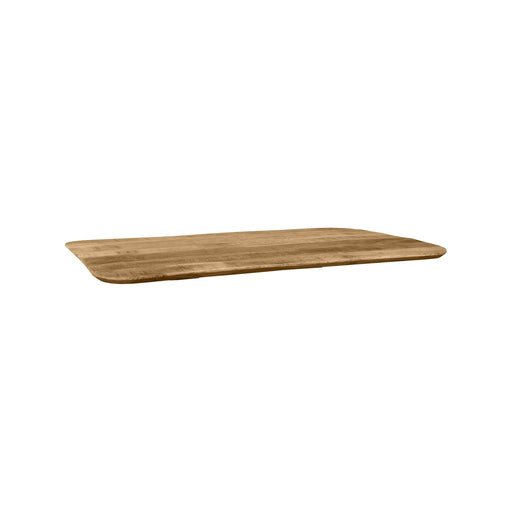 LABEL51 mangohouten tafelblad 120x70x3 cm in naturel met karakteristieke Sloppy Edge rand.