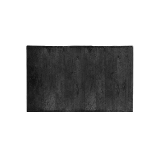 LABEL51 Tafelblad Straight Edge Zwart Mangohout 120x70x5 cm-Rechthoekige tafelbladen-LABEL51