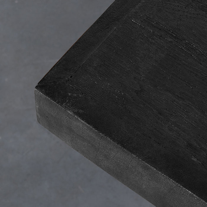 LABEL51 Tafelblad Straight Edge - Zwart - Mangohout-Eettafels-LABEL51