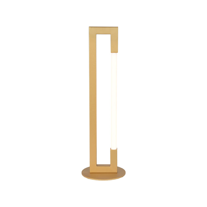 LABEL51 Futuro Metal Table Lamp Antique Gold 16x16x53 cm