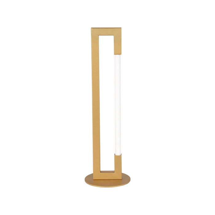 LABEL51 Futuro Metal Table Lamp Antique Gold 16x16x53 cm
