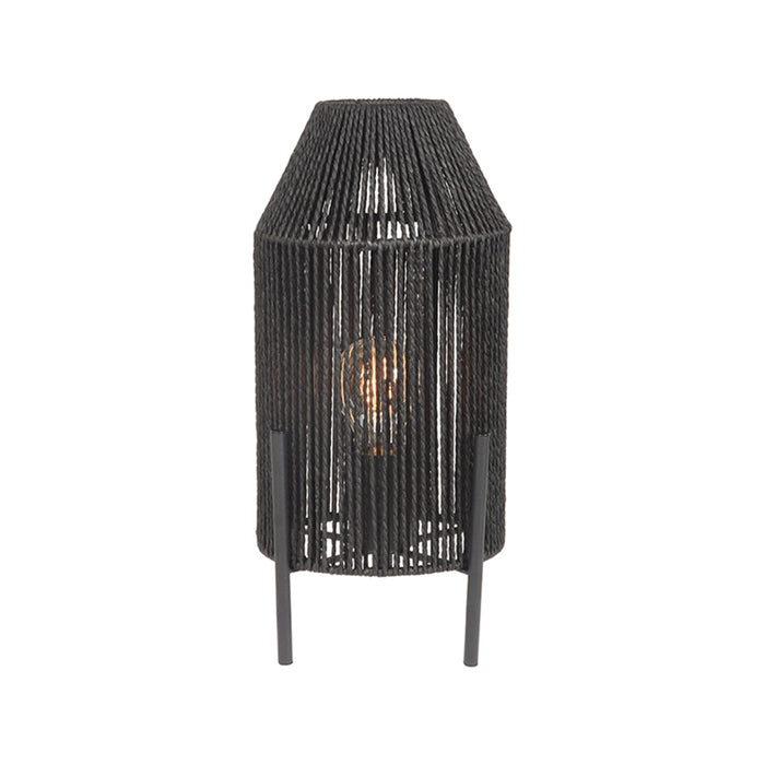 LABEL51 Tafellamp Ibiza - Zwart - Jute - 1-Lichts-Tafellampen-LABEL51