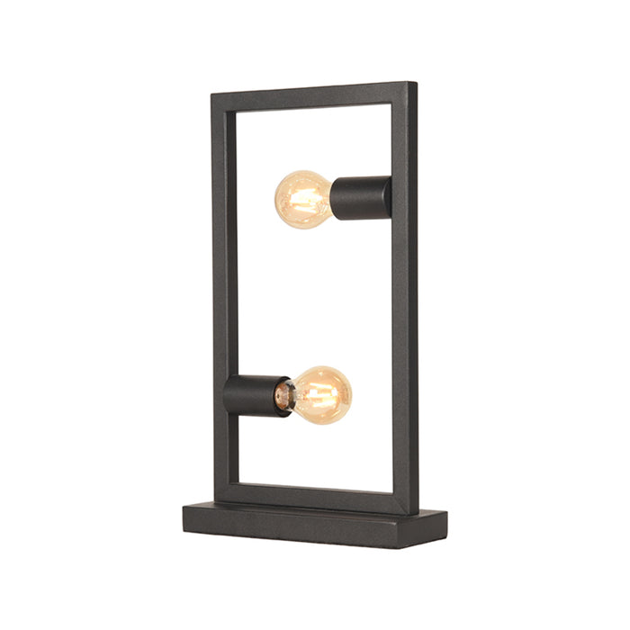 LABEL51 Tafellamp Quadrato Metaal Zwart 10x20x45 cm-Tafellampen-LABEL51