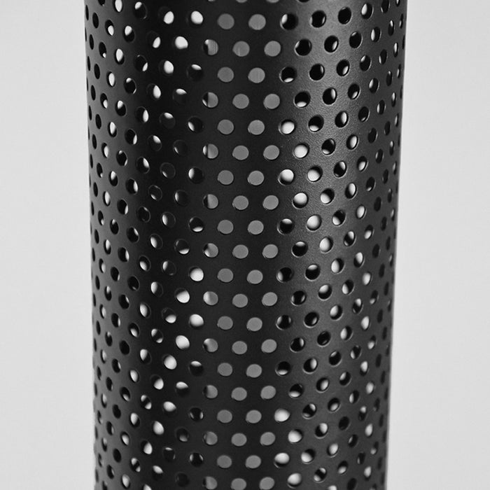 LABEL51 Tischleuchte Tube aus Metall, Schwarz, 24 × 24 × 93 cm