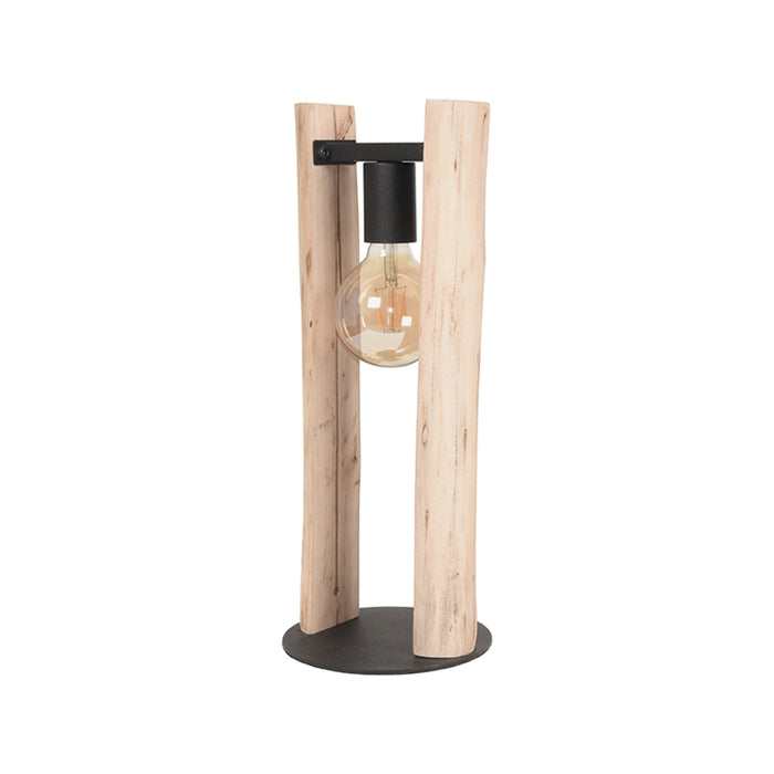 LABEL51 Tafellamp Woody - Naturel - Hout - One Size-Tafellampen-LABEL51