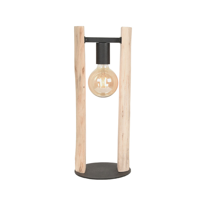 LABEL51 Tafellamp Woody - Naturel - Hout - One Size-Tafellampen-LABEL51