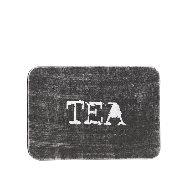 LABEL51 Theedoos Antiek Zwart Metaal - 27x19x8 cm-Opbergdozen en manden-LABEL51