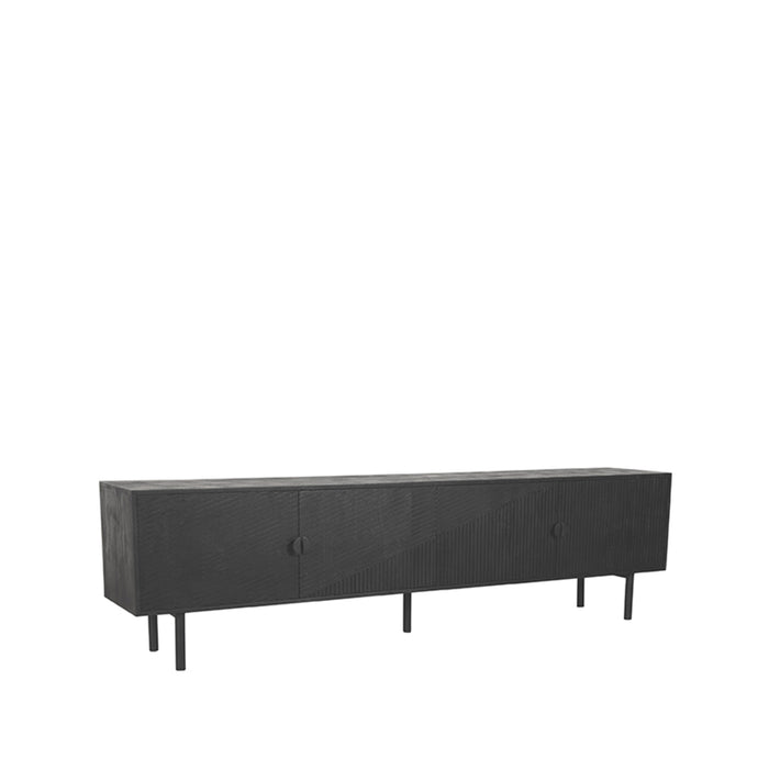 LABEL51 TV-Möbel Cotia – Schwarz – Mangoholz – One Size